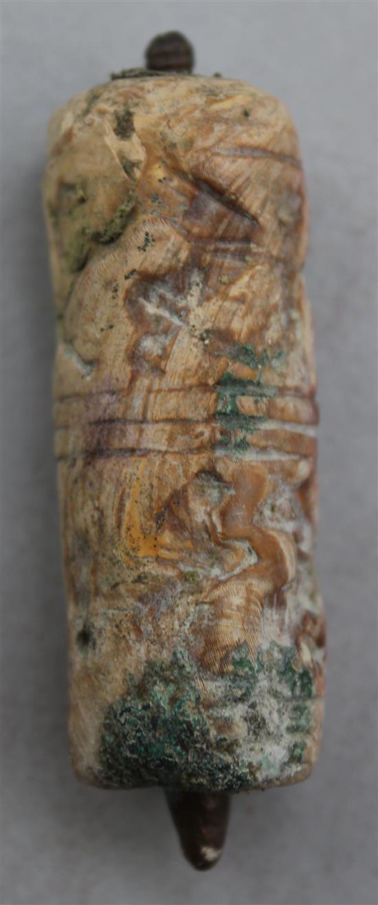 Two Neo-Assyrian and one Neo-Babylonian stone cylinder seals, c.800-600 B.C.